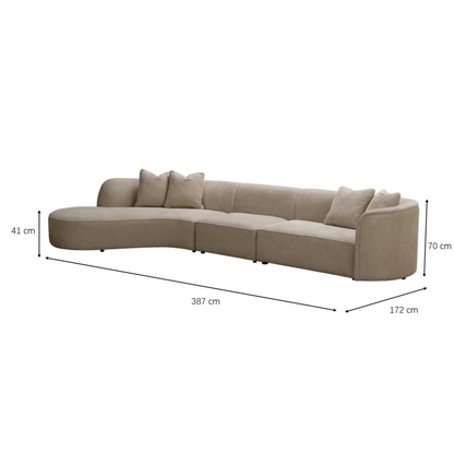 Raya Beige Living Room Set HC02915KT1