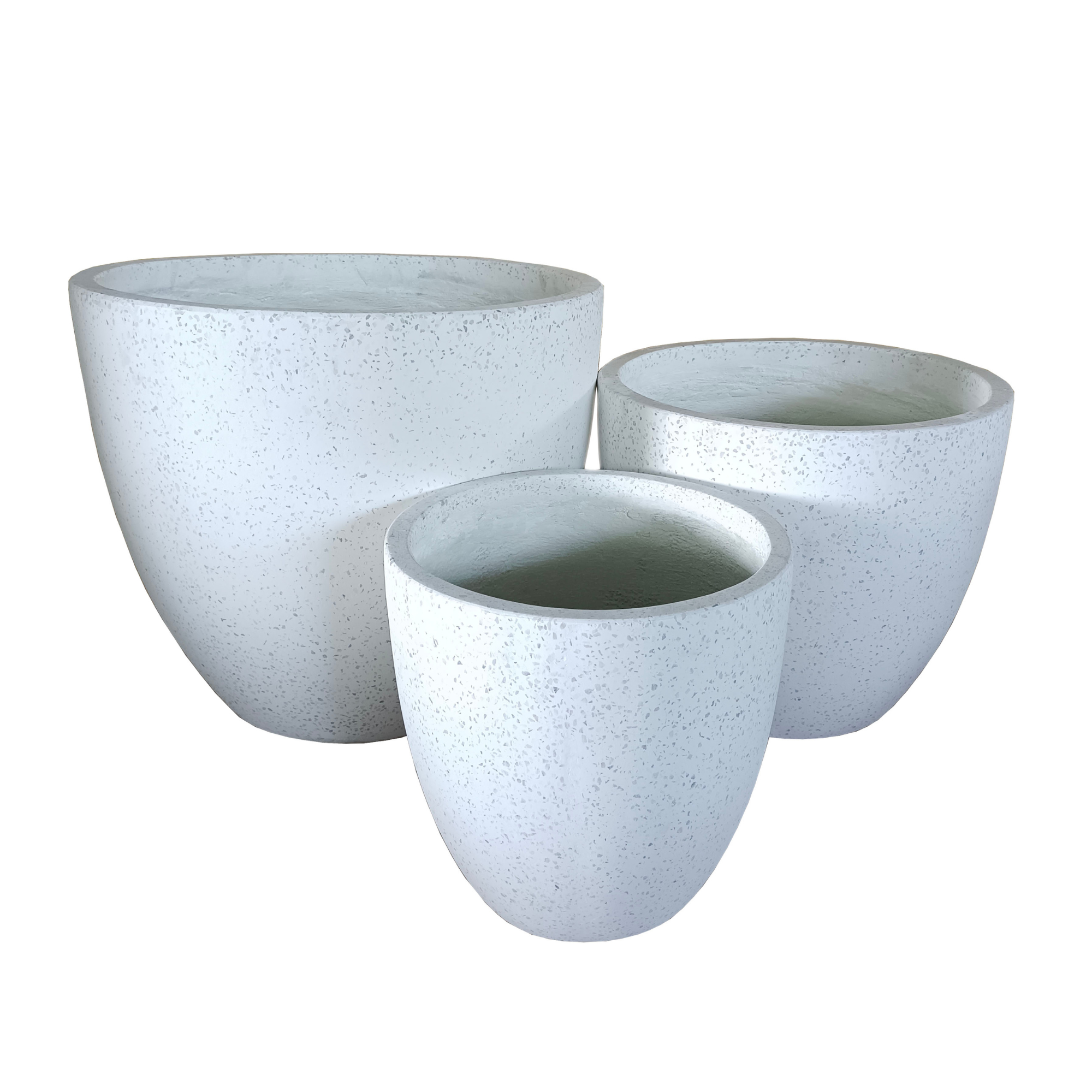 White Terrazzo Indoor/Outdoor Plant Pot By Roots30W*30D*29H. (8785194713409)