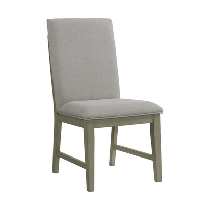 Nashville Grey Dining Table Fabric Ladder Back Side Chair