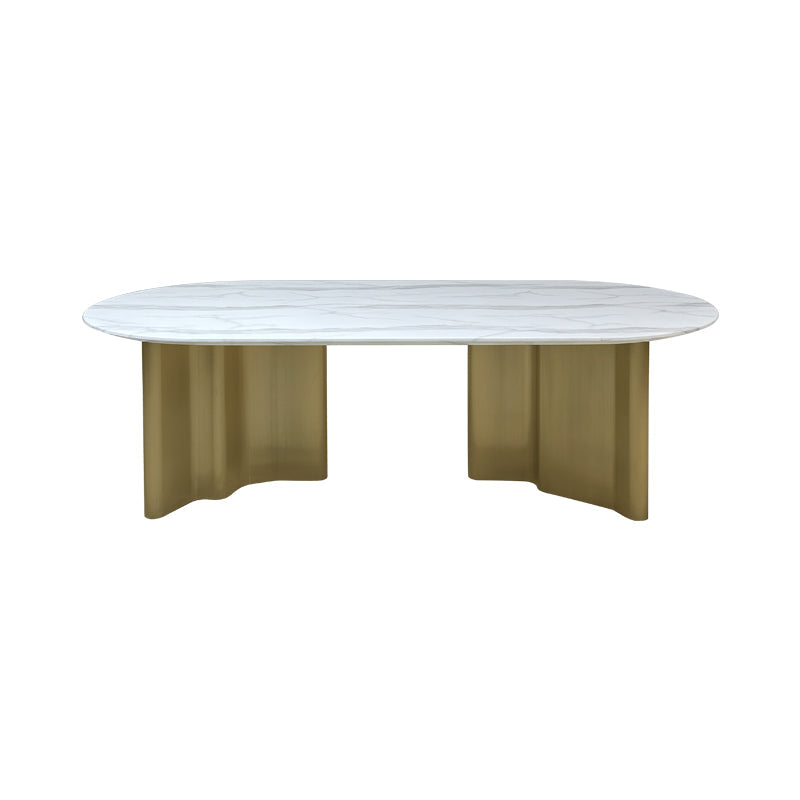 Samuel Oval Marble Dining Table- 8 seater