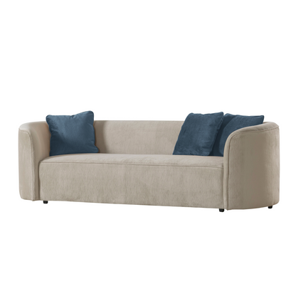 Dana Beige Mustard 4 Seater Sofa (287cm)