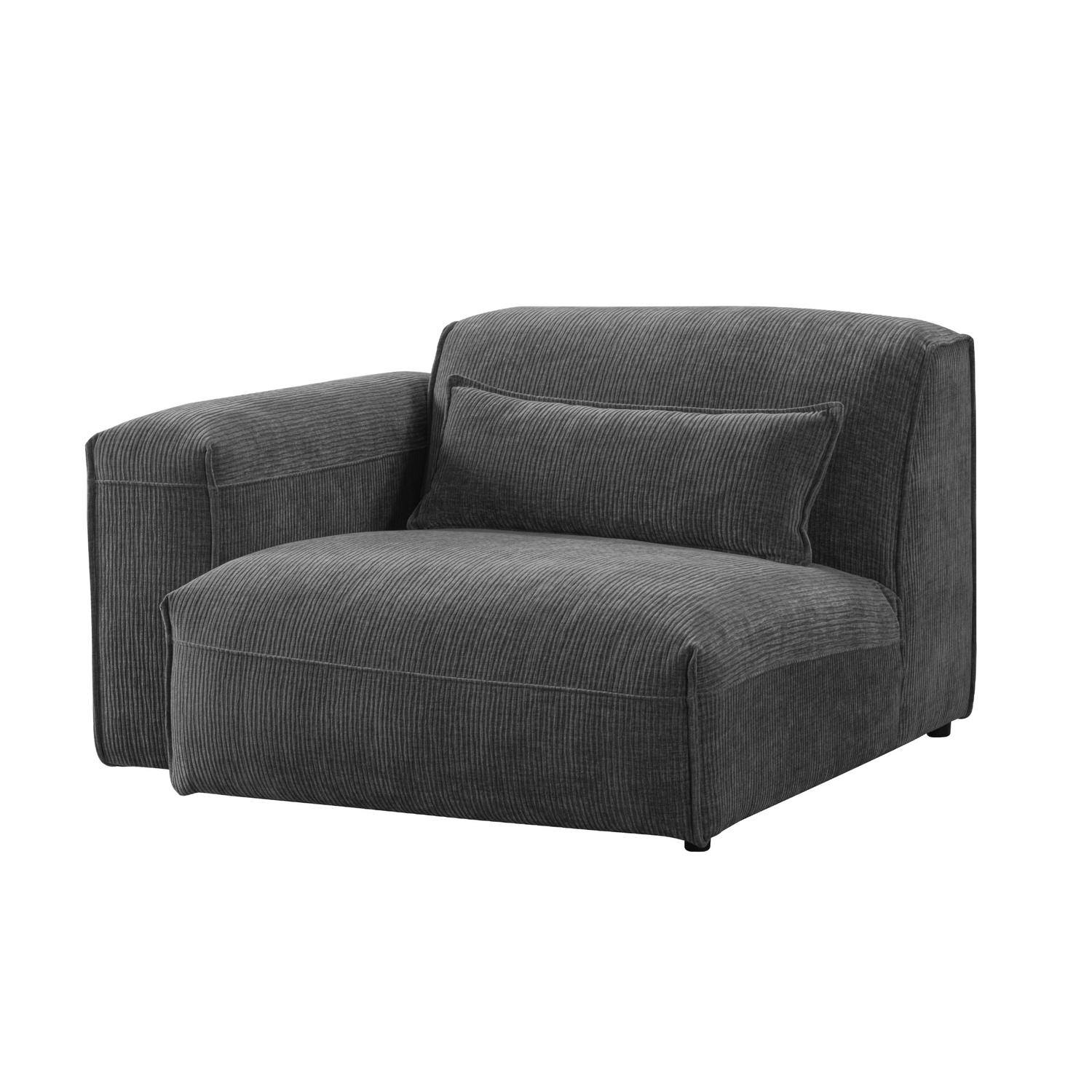 AlDana black left arm facing seater