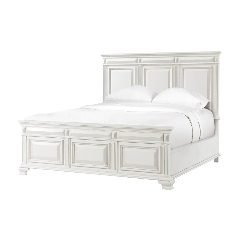 Calloway Panel Bed In White