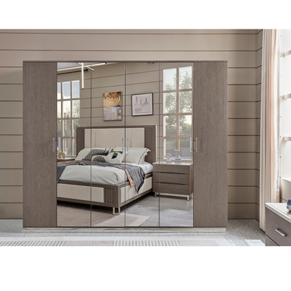 Ebony Dark Gray King Set