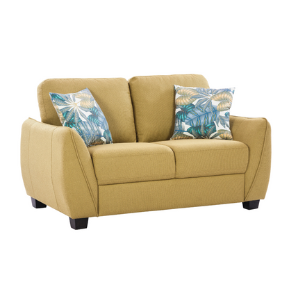 Virginia Venust Yellow Loveseat (6645526724704)