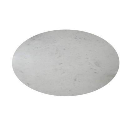 Moonstone Circular Silver Base Dining Table - 4 Person
