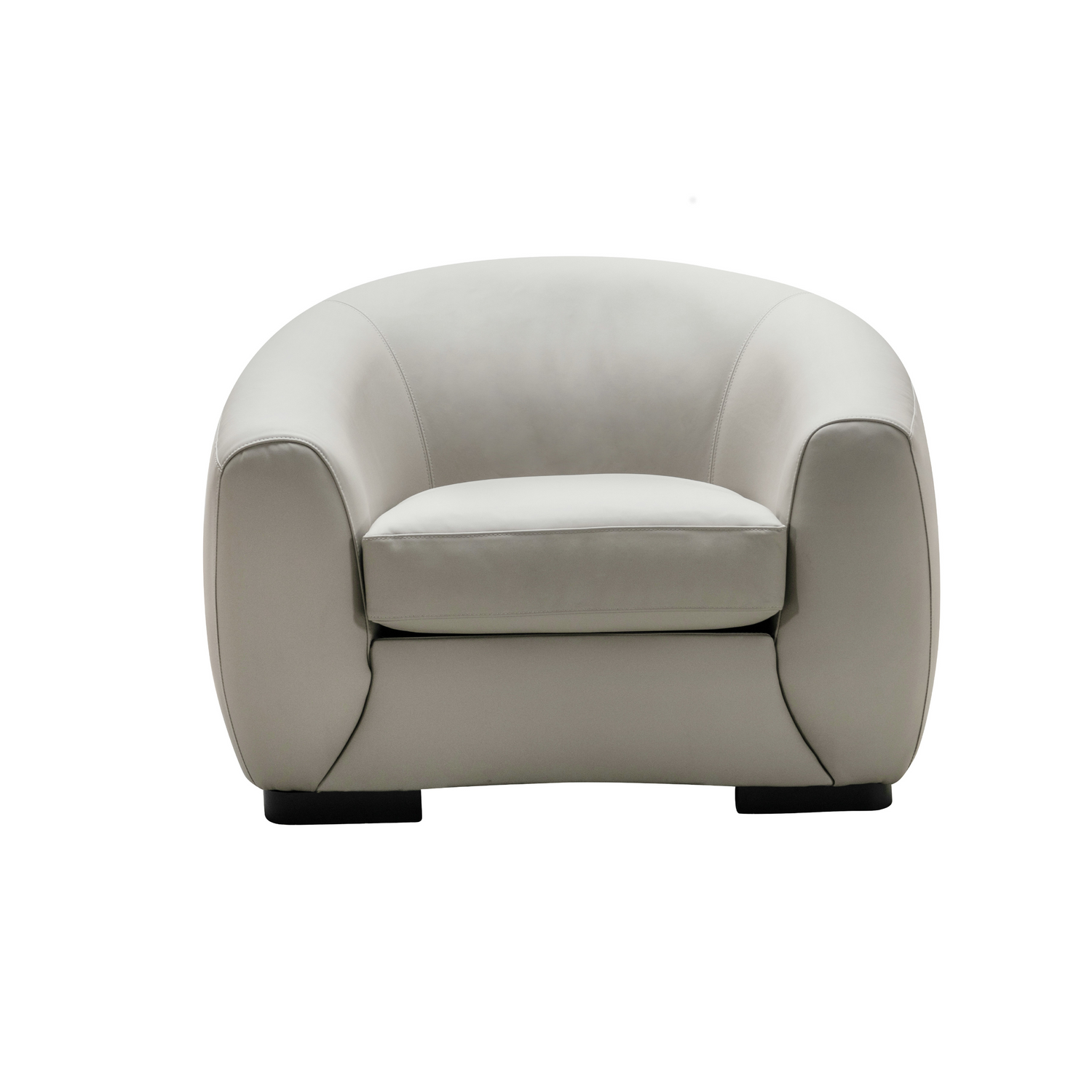 Boucle beige leather chair