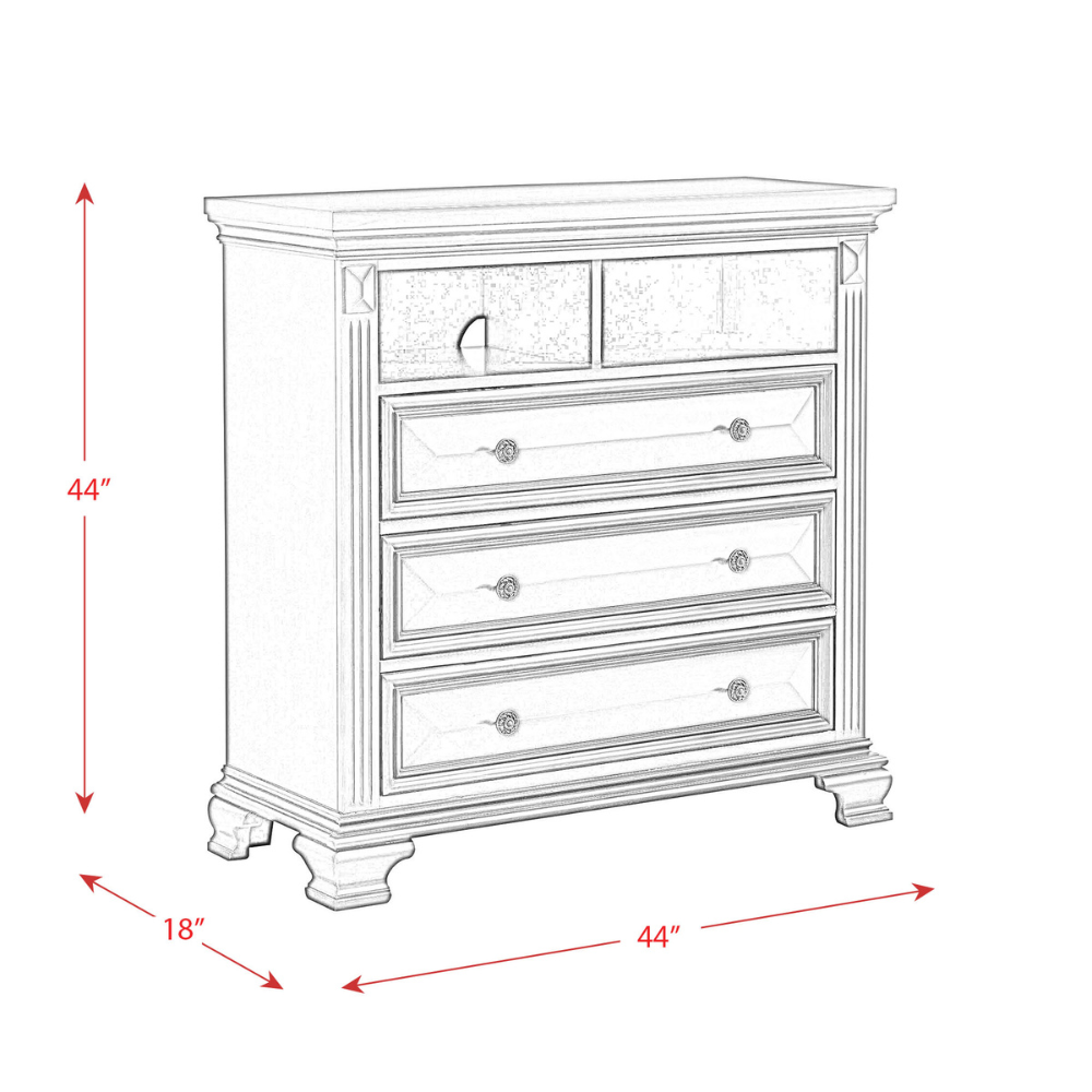 Calloway Media Chest White Color (6629944426592)