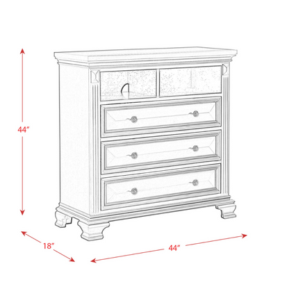 Calloway Media Chest White Color (6629944426592)