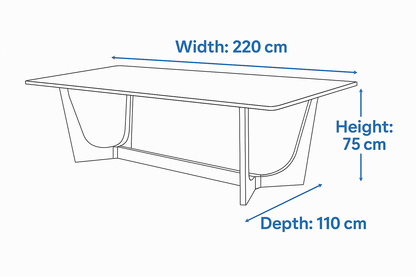 Morgans Beige Marble Dining Table 8
