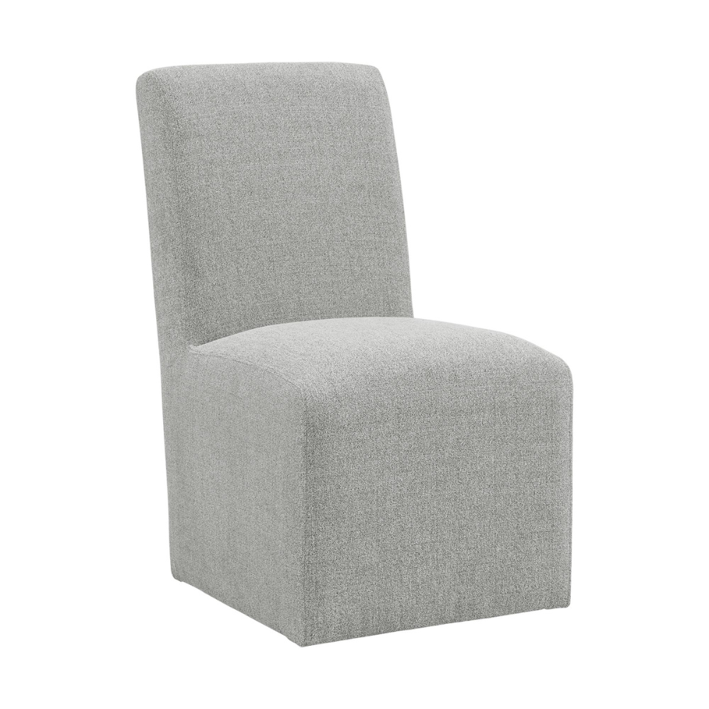 Nero Dining Side Chair W/Grey Fabric (8785025204545)