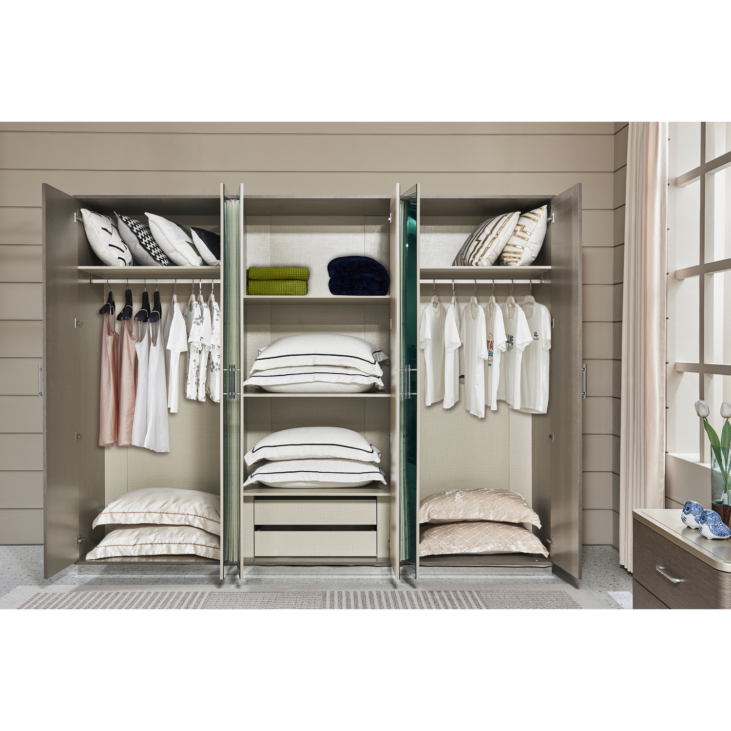 Ebony Dark Gray King Set