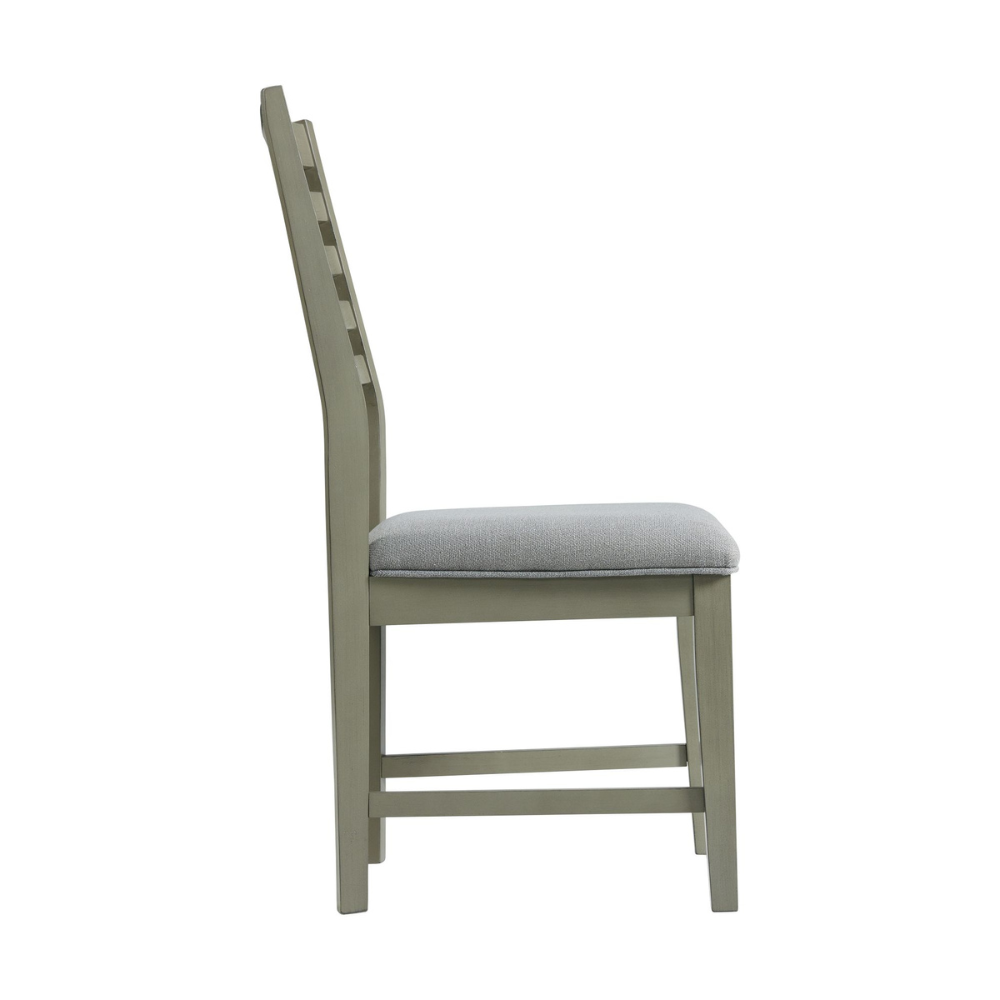 Nashville Grey Dining Table Ladder Back Side Chair (8785021206849)