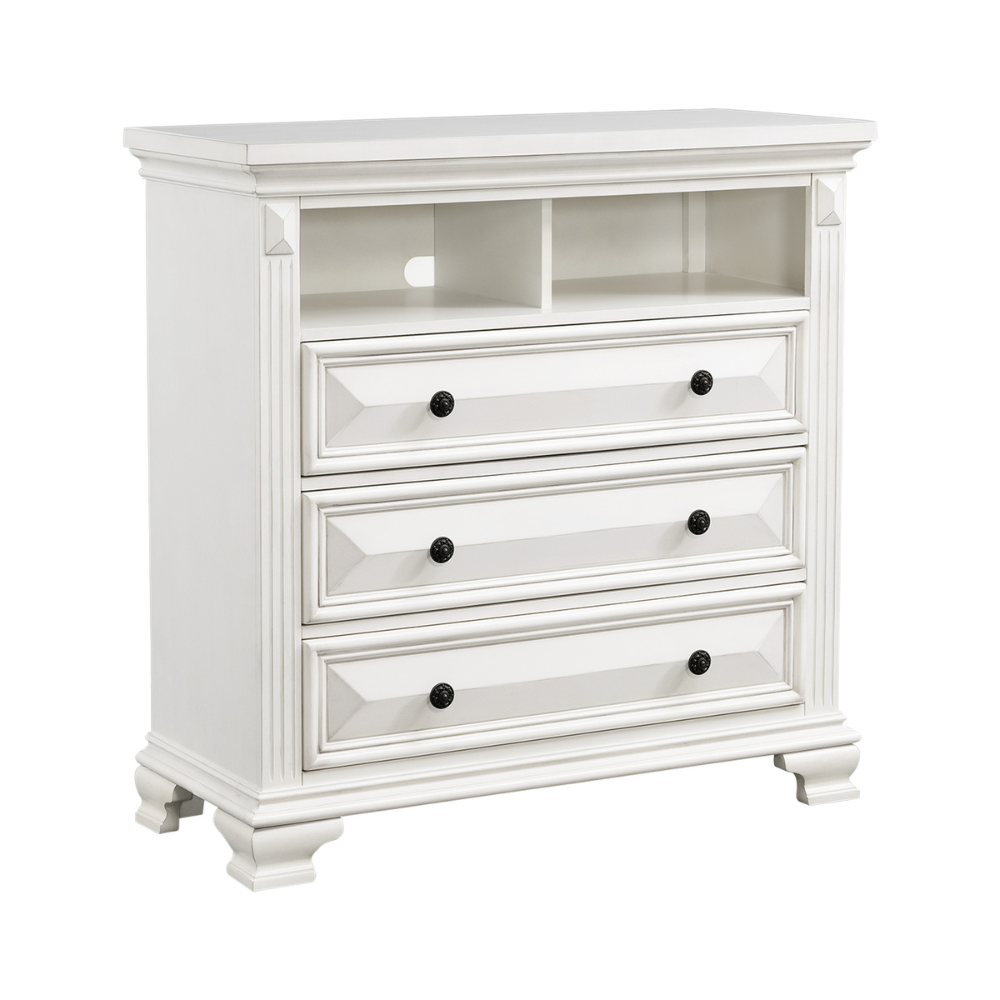 Calloway Media Chest White Color (6629944426592)