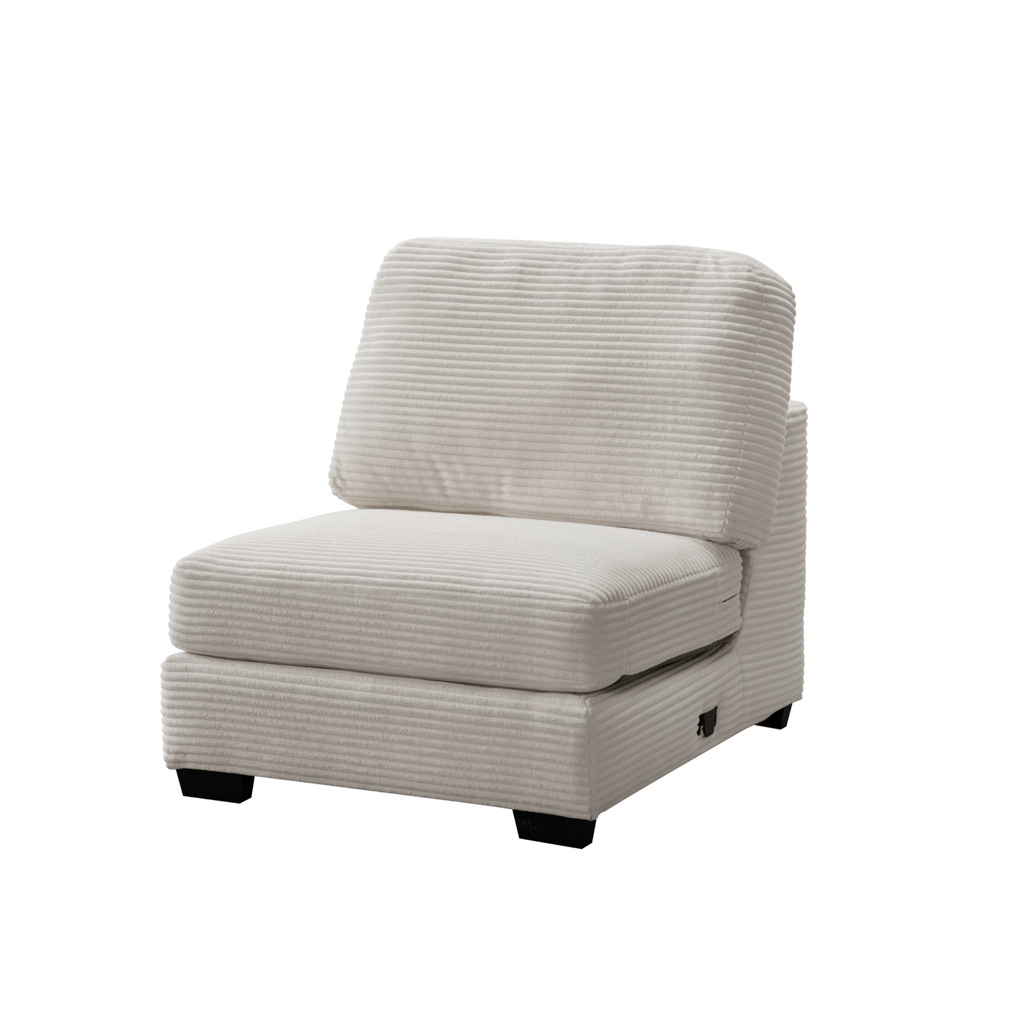 Luna Cream Armless Chair W88