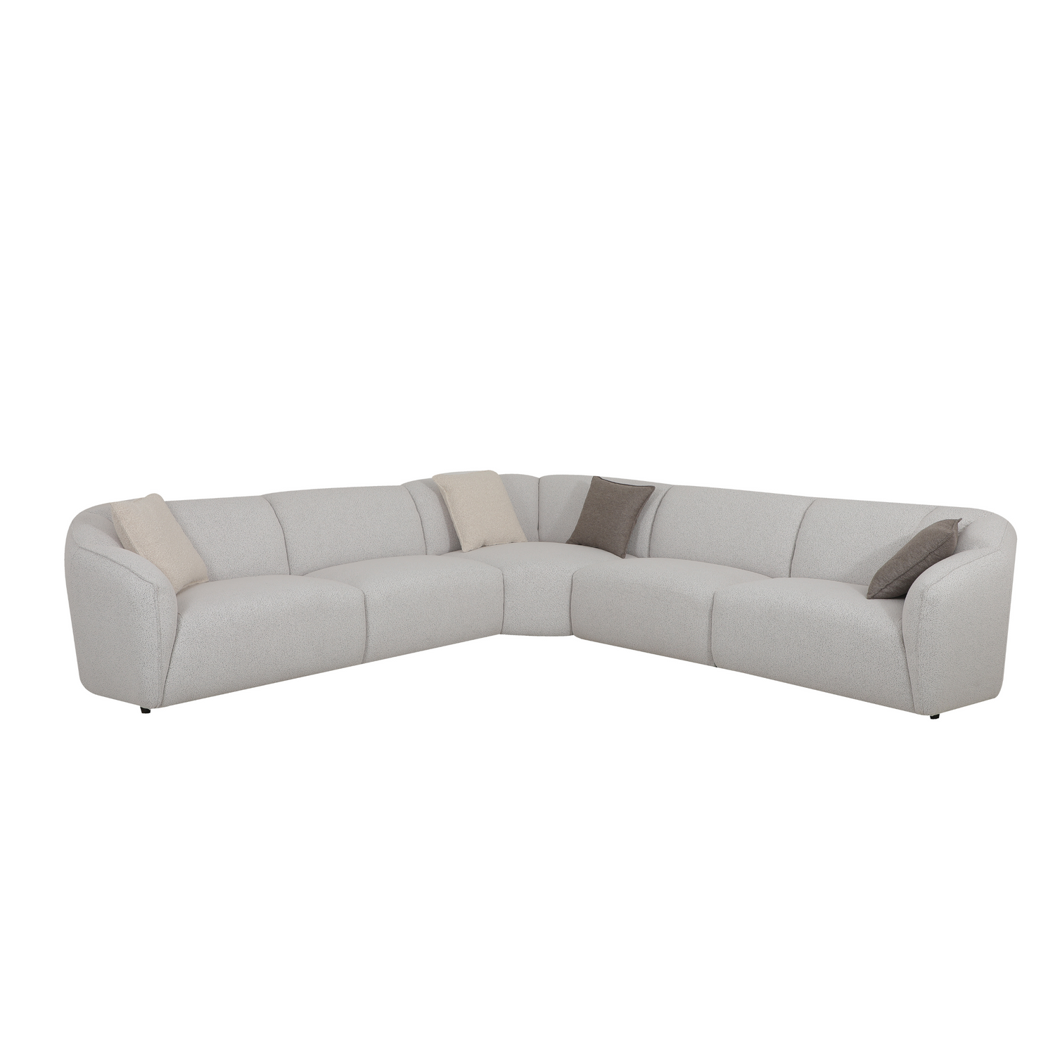 Dario Silver Grey Sectional