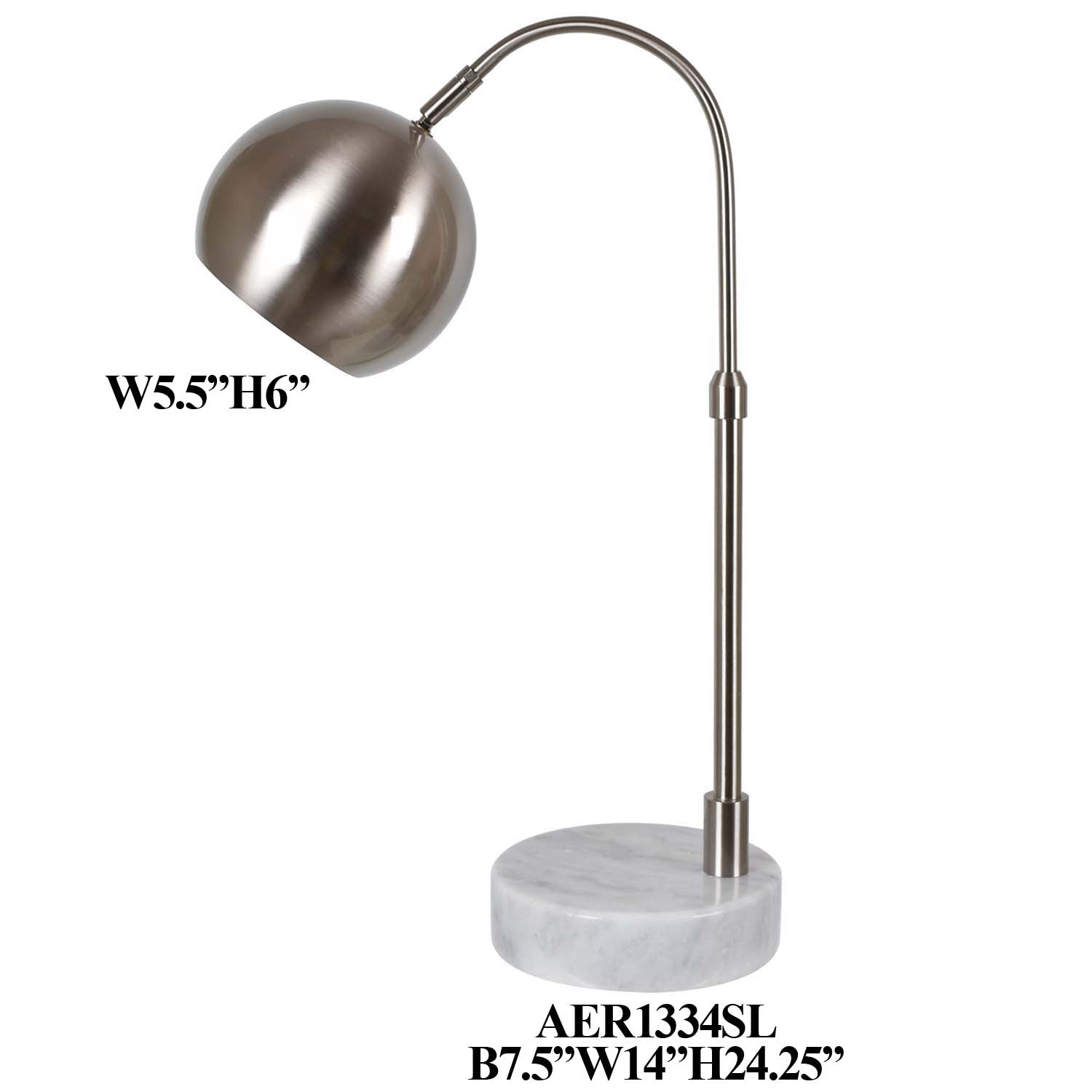 Office Lamp,with white marble base (8785206935873)