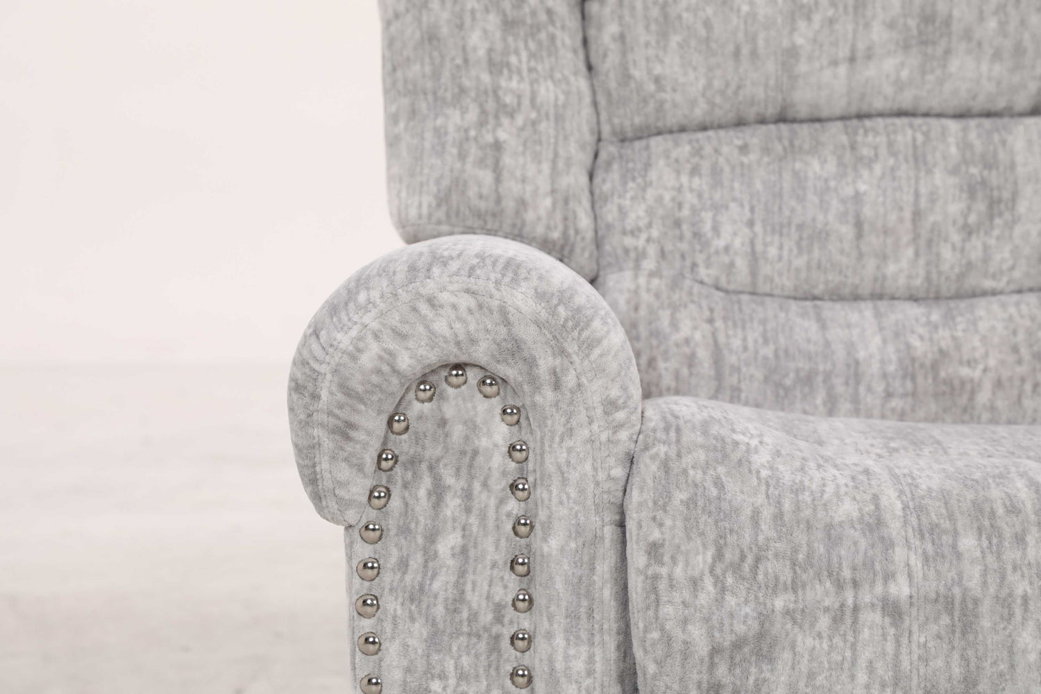 EaseGlide Manual Grey Recliner