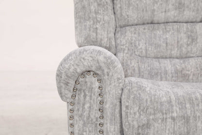 EaseGlide Manual Grey Recliner