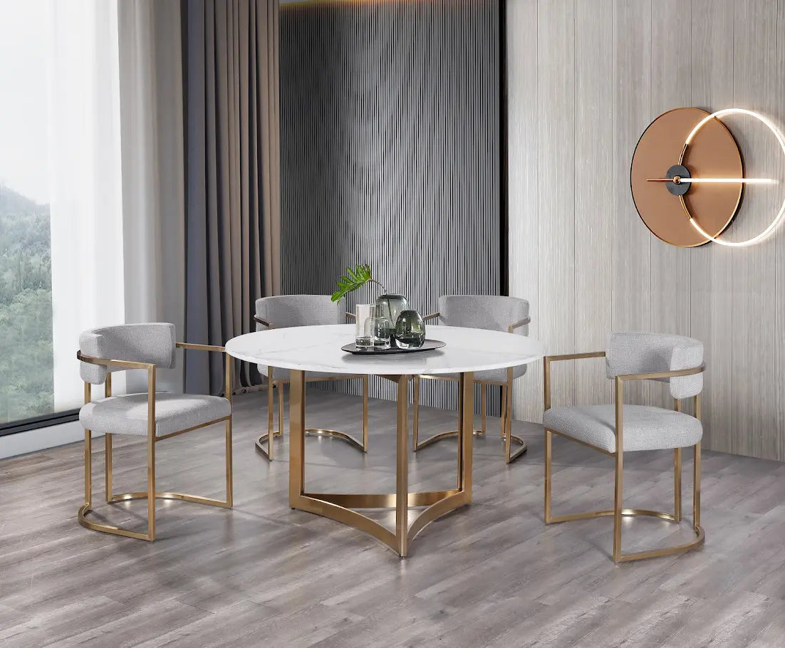 Alexa Marble Dining Table