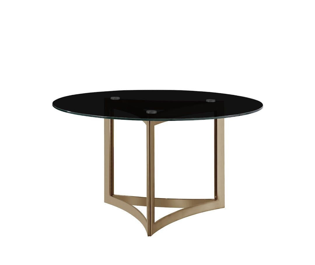 Alexa Black Glass Dining Table