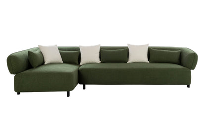 Celestial Coral Green Sectional W325.5