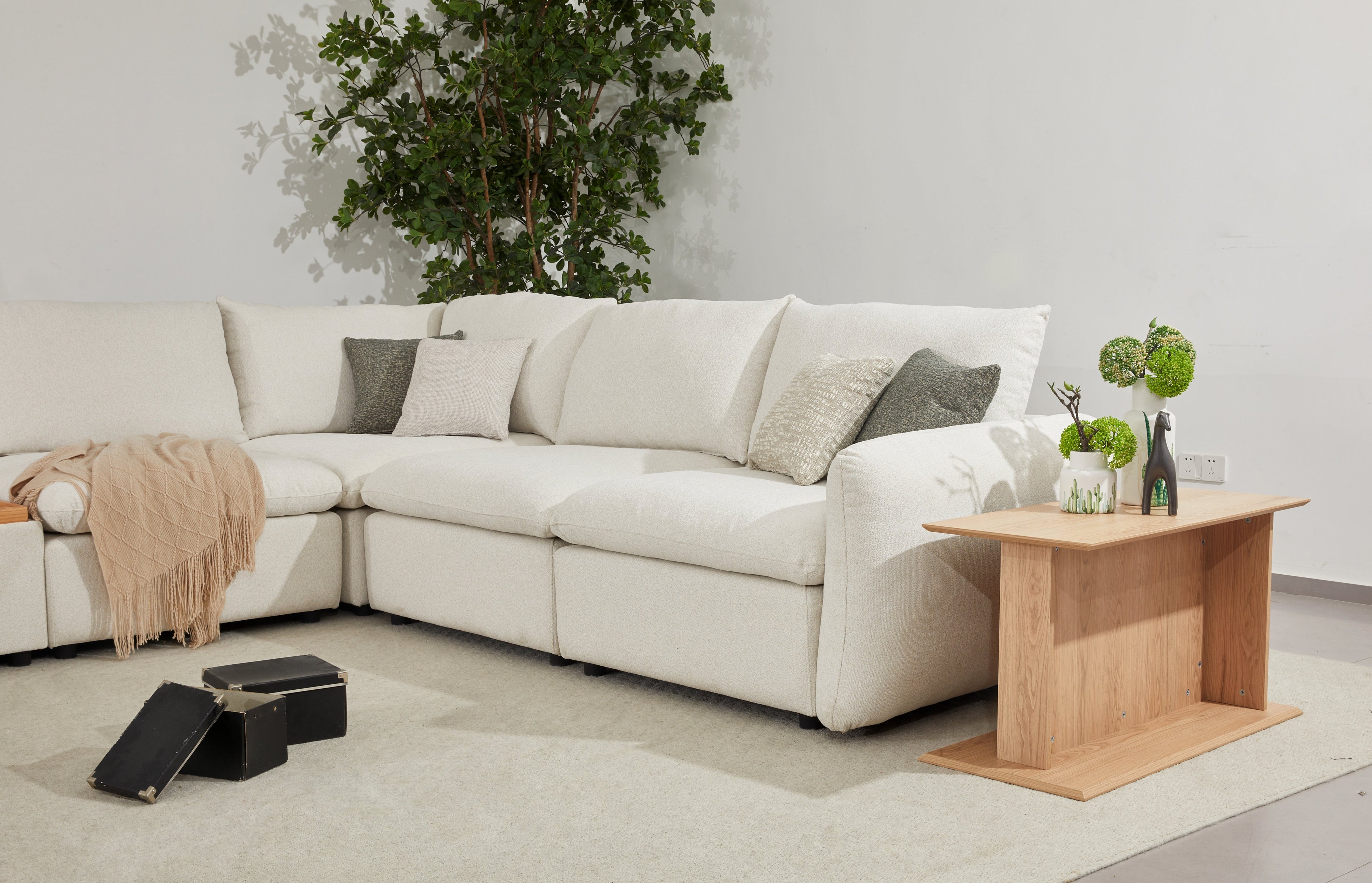 Anees Beige Sectional