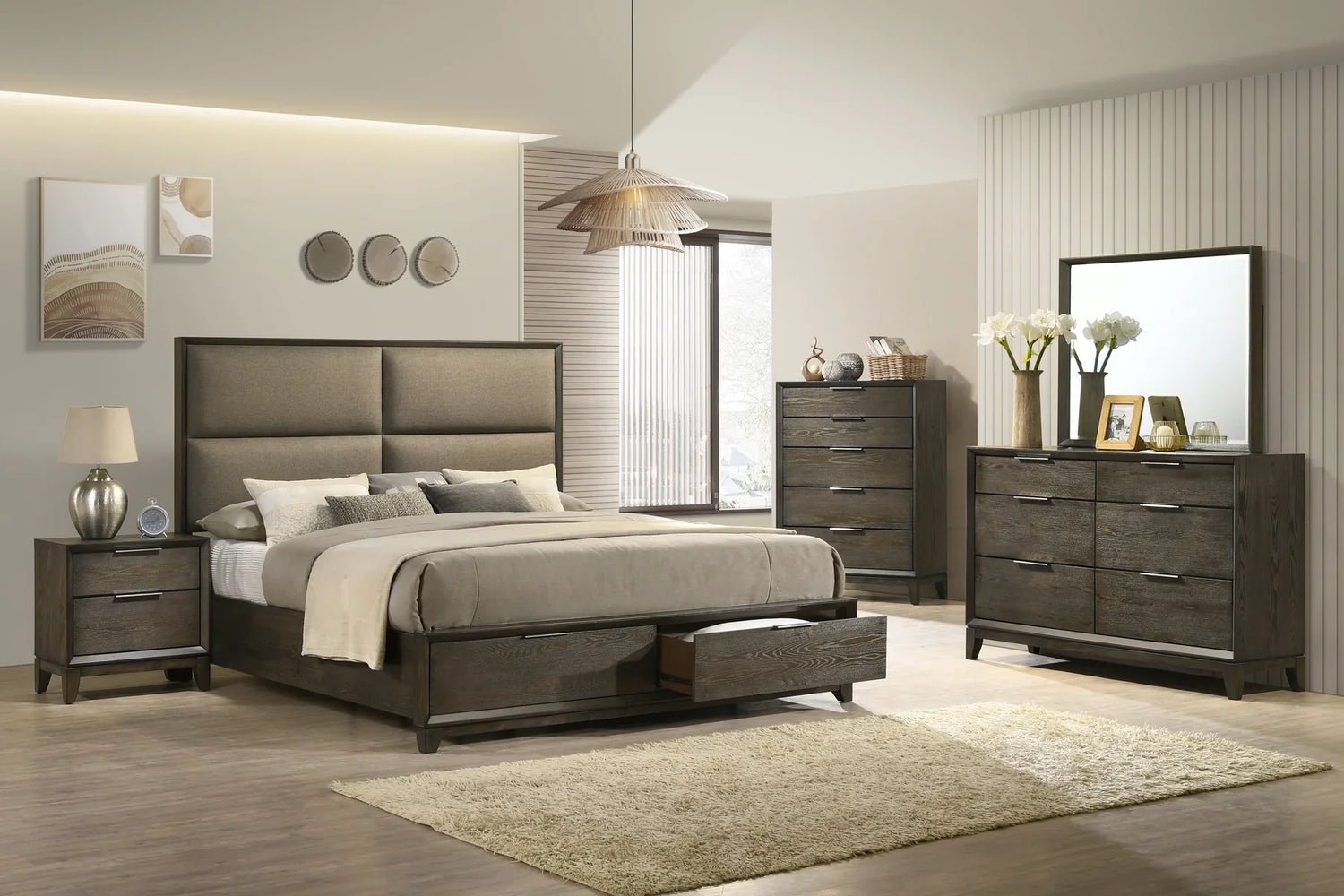 Driftwood Charm King Bed
