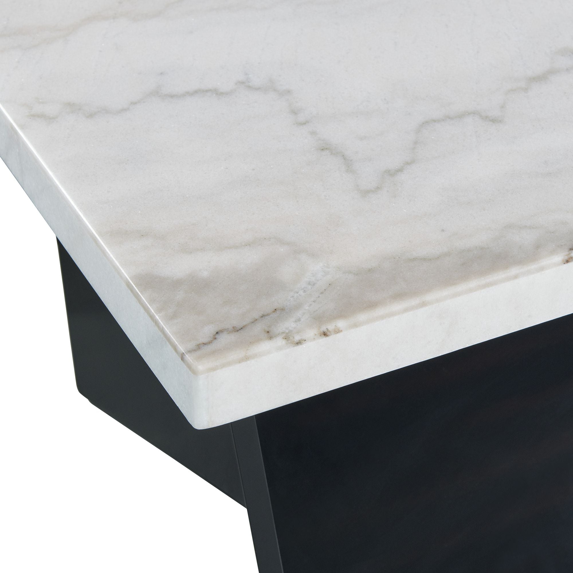 Beckley End Table In White Marble Top (8785181344065)