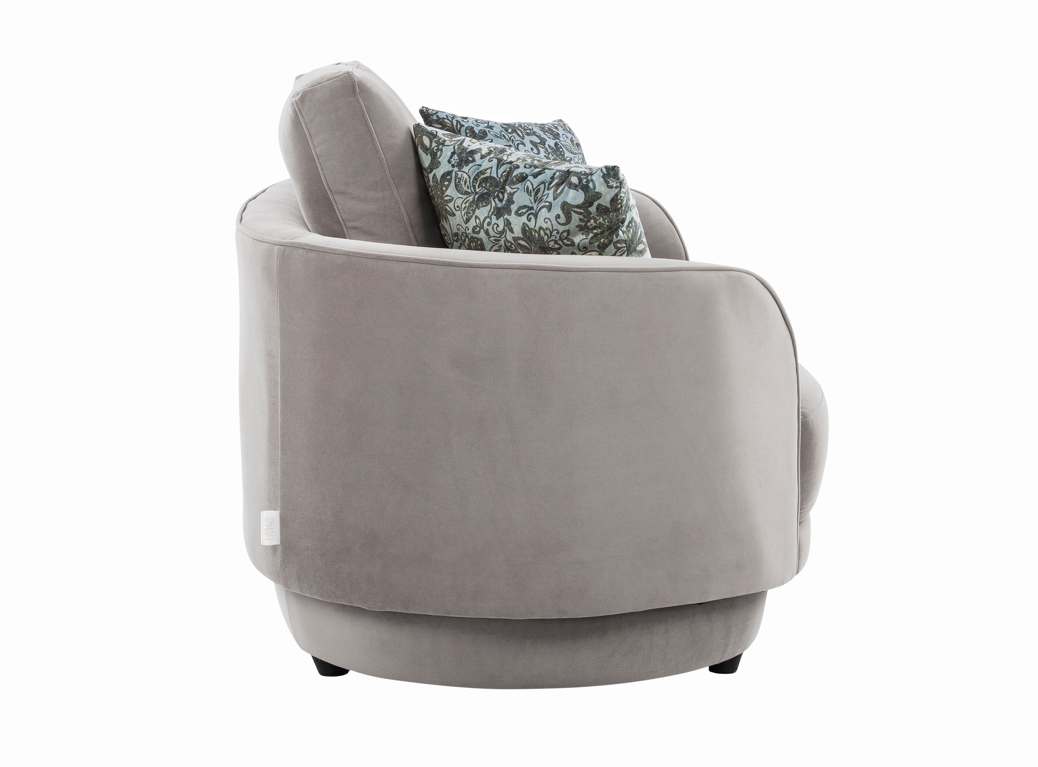 Brescia Grey Loveseat (6639462318176)