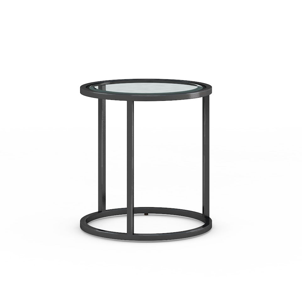Glass ROUND SIDE TABLE (8785153163585)