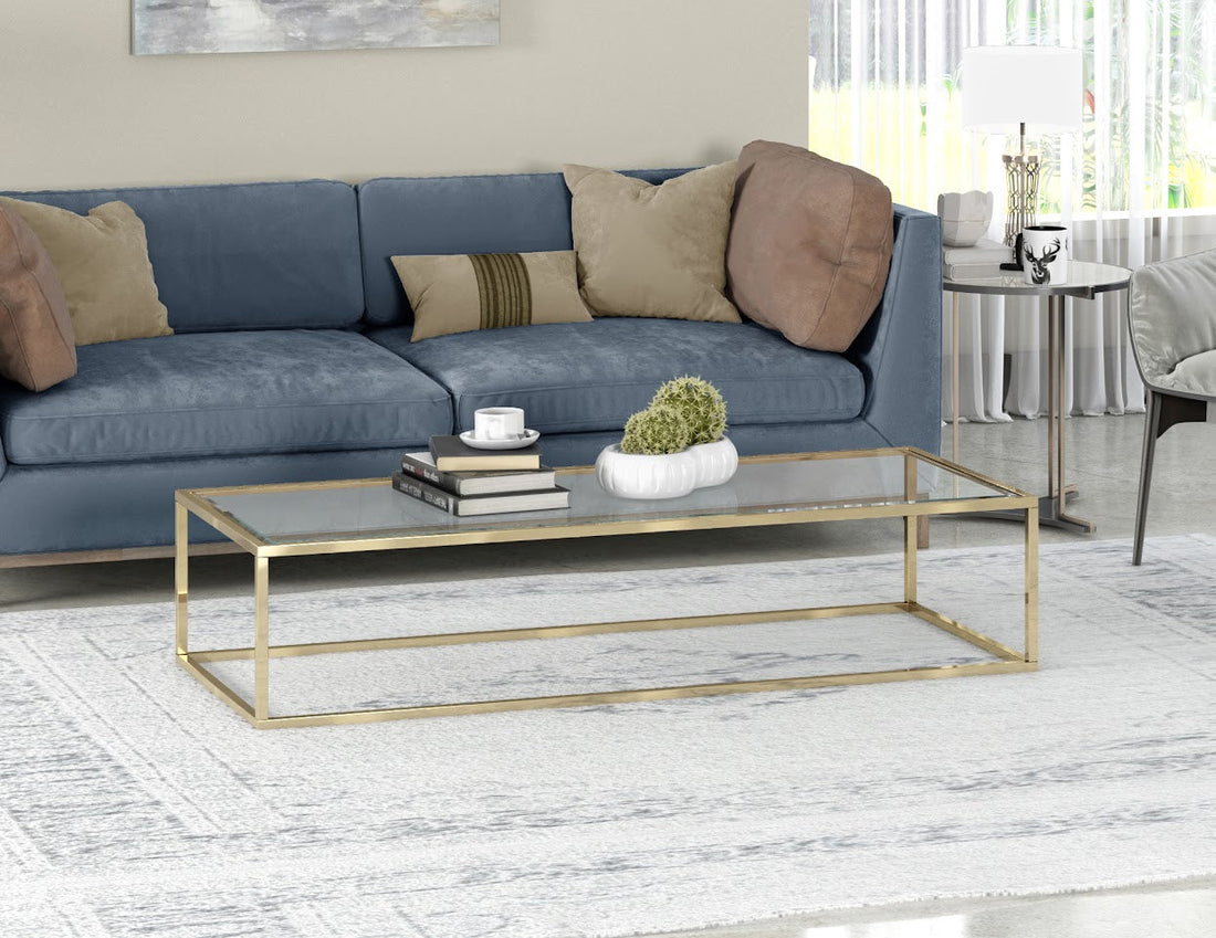 Glass RECTANGULAR COFFEE TABLE