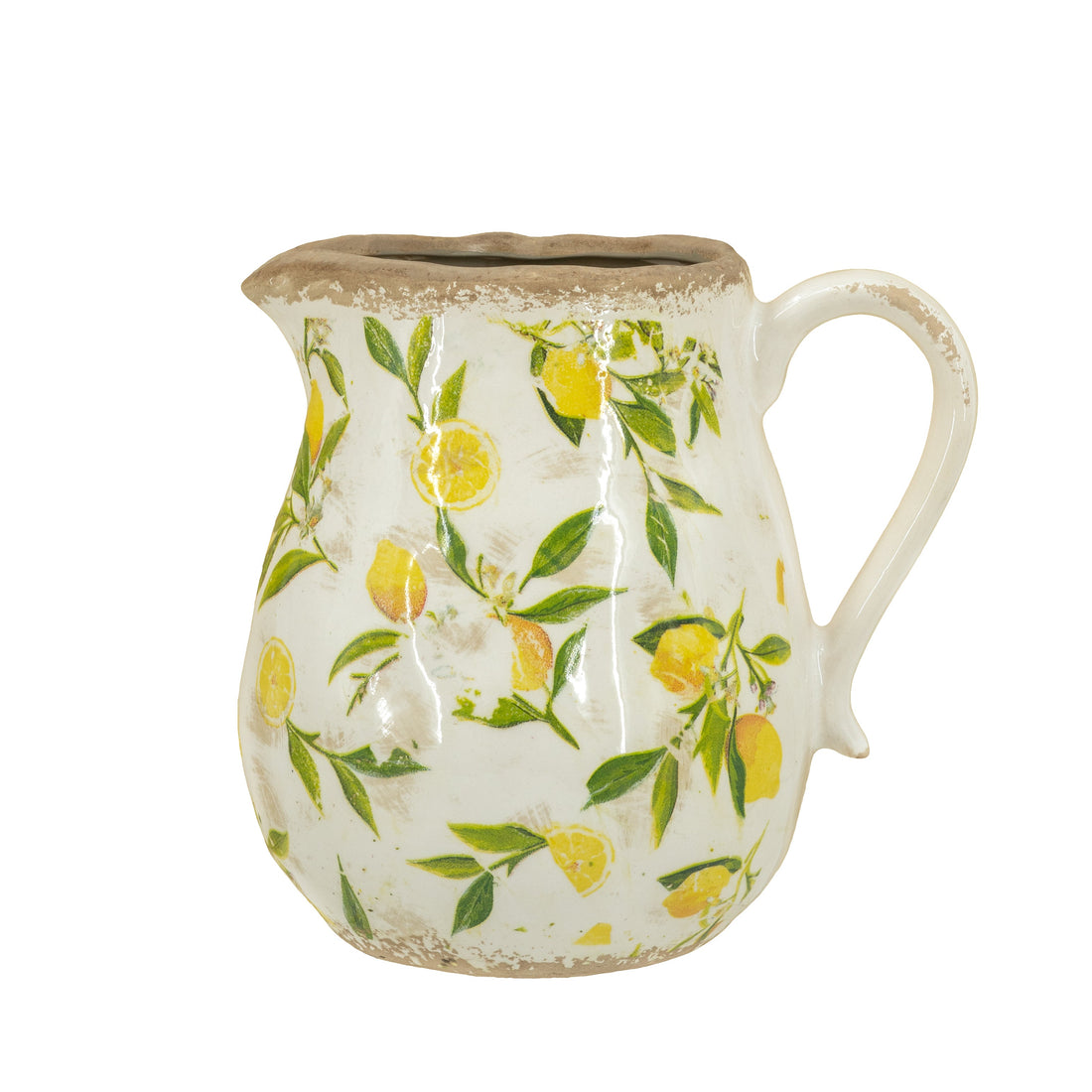 Lemon Pattern Pitcher Vase EG-C5607