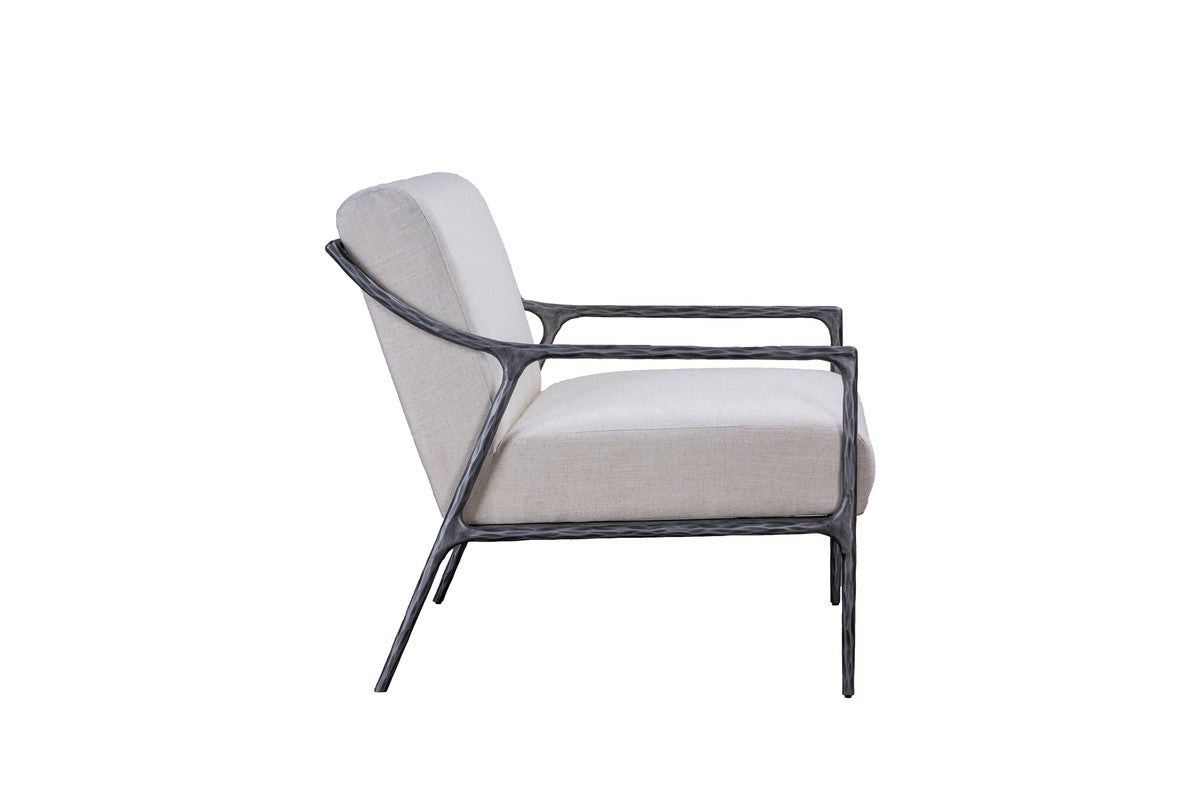 iron linen - Sliver Accent chair