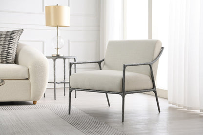 iron linen - Sliver Accent chair