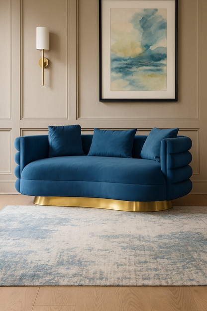 Power Blue Loveseat (190cm)