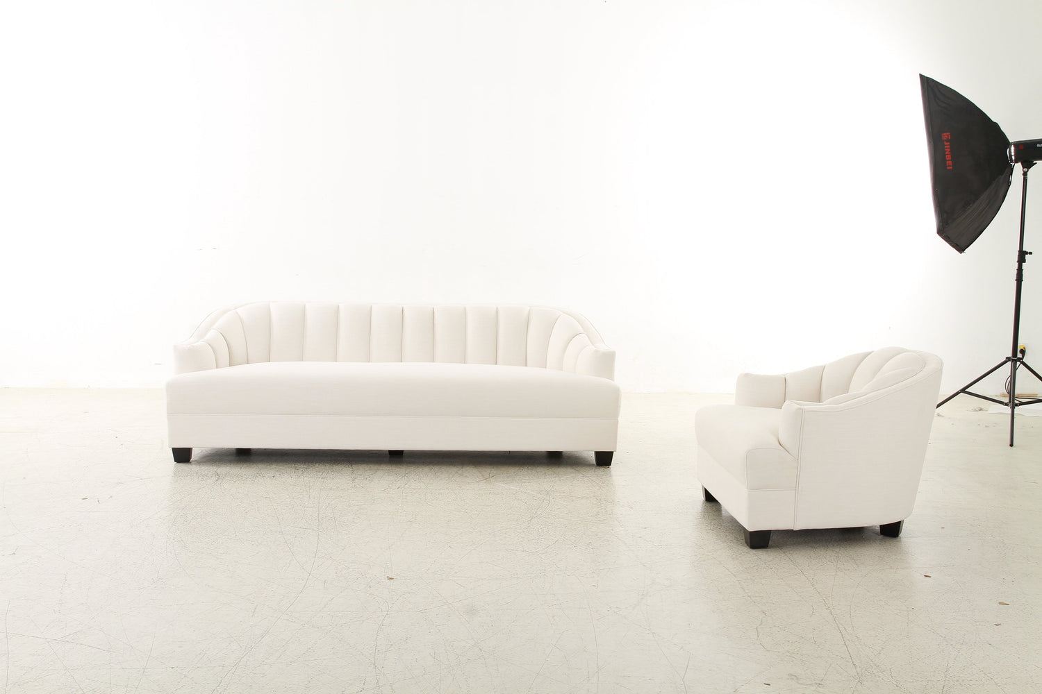 Polaris Velvet Sofa (230cm)