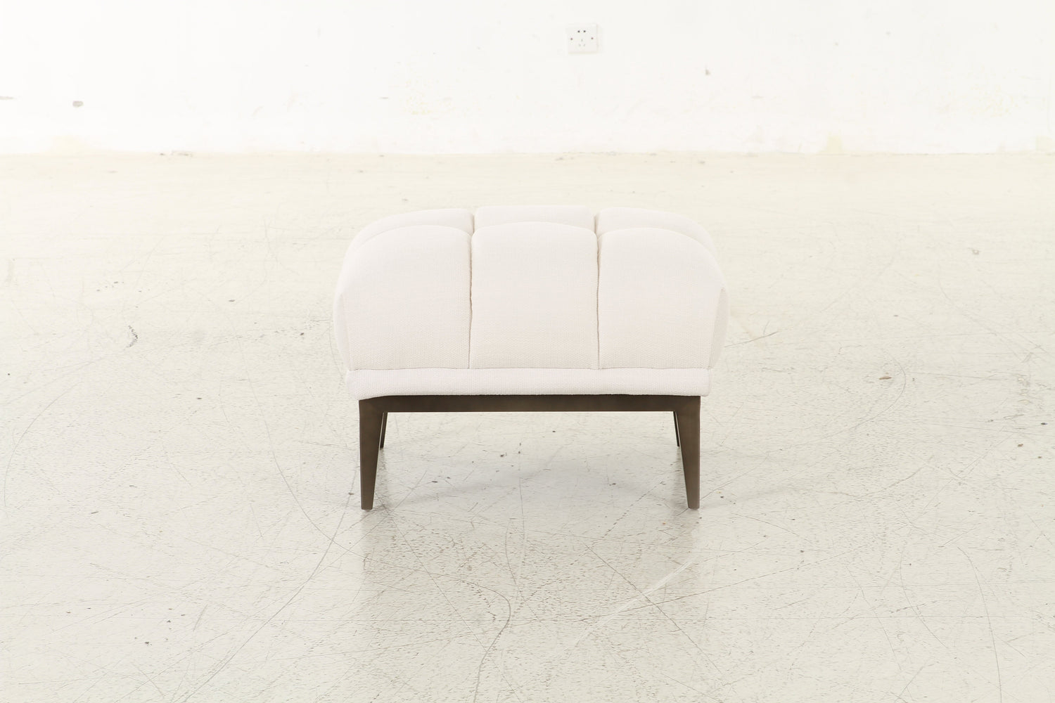 Avalon White &amp; Black Ottoman