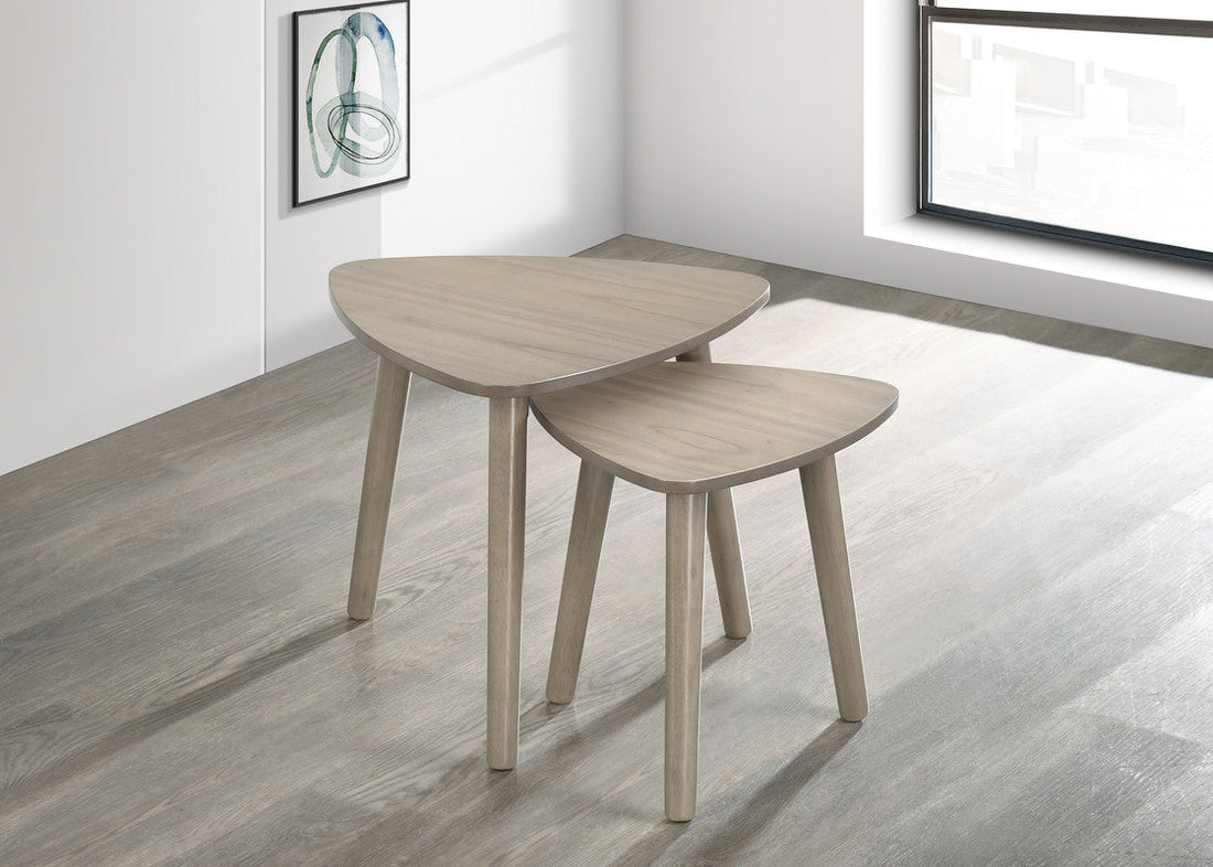 Megan grey wash nesting table (set of 2 )