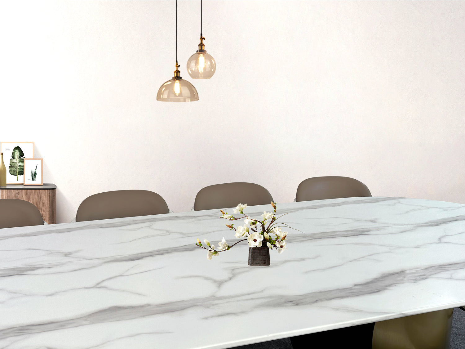 Oval Marble Dining Table