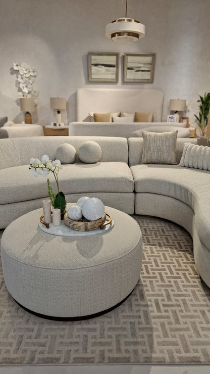 Snow Linen Beige Left Chaise Sectional