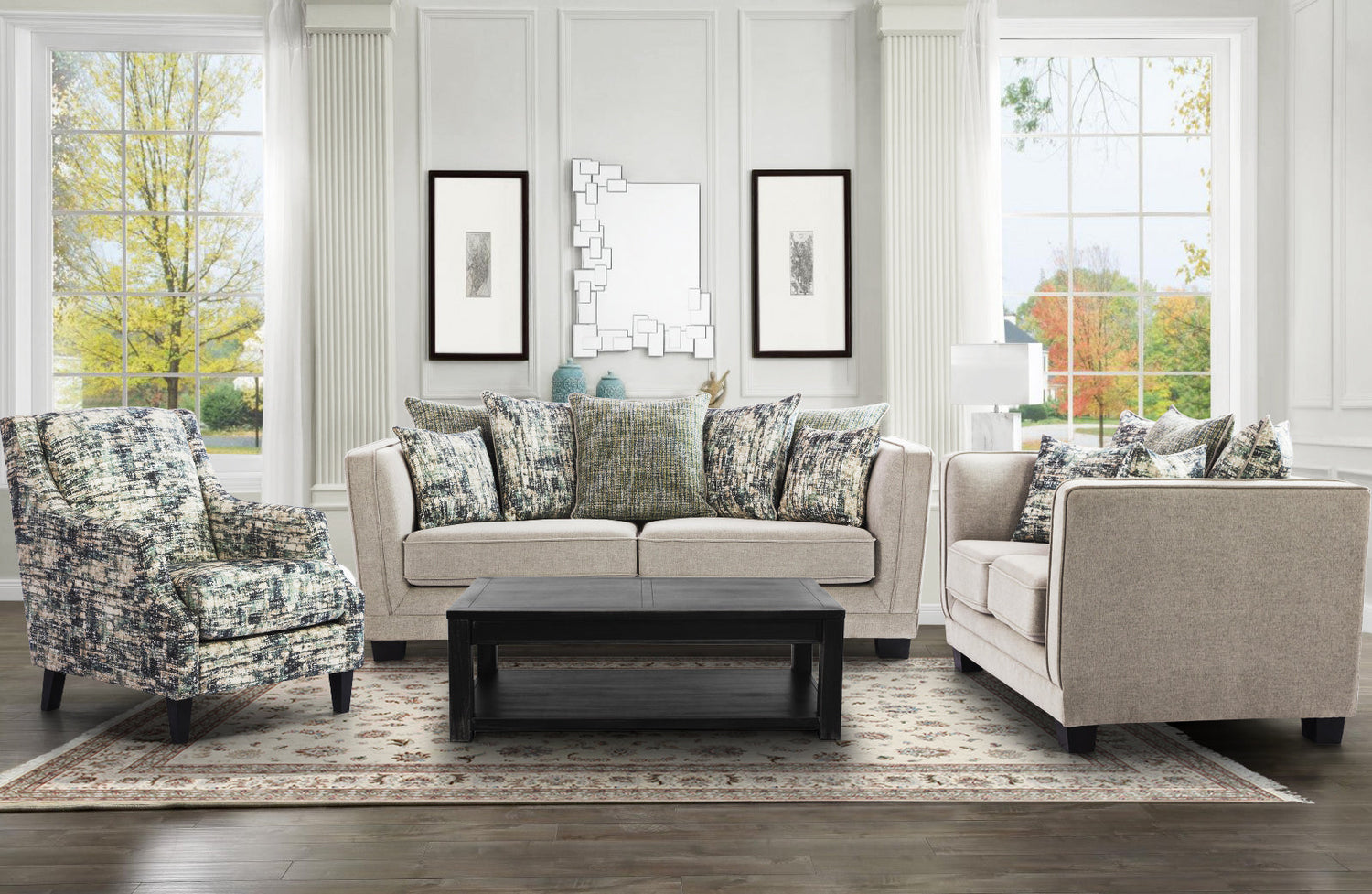 Irving Beige Loveseat (6639462809696)