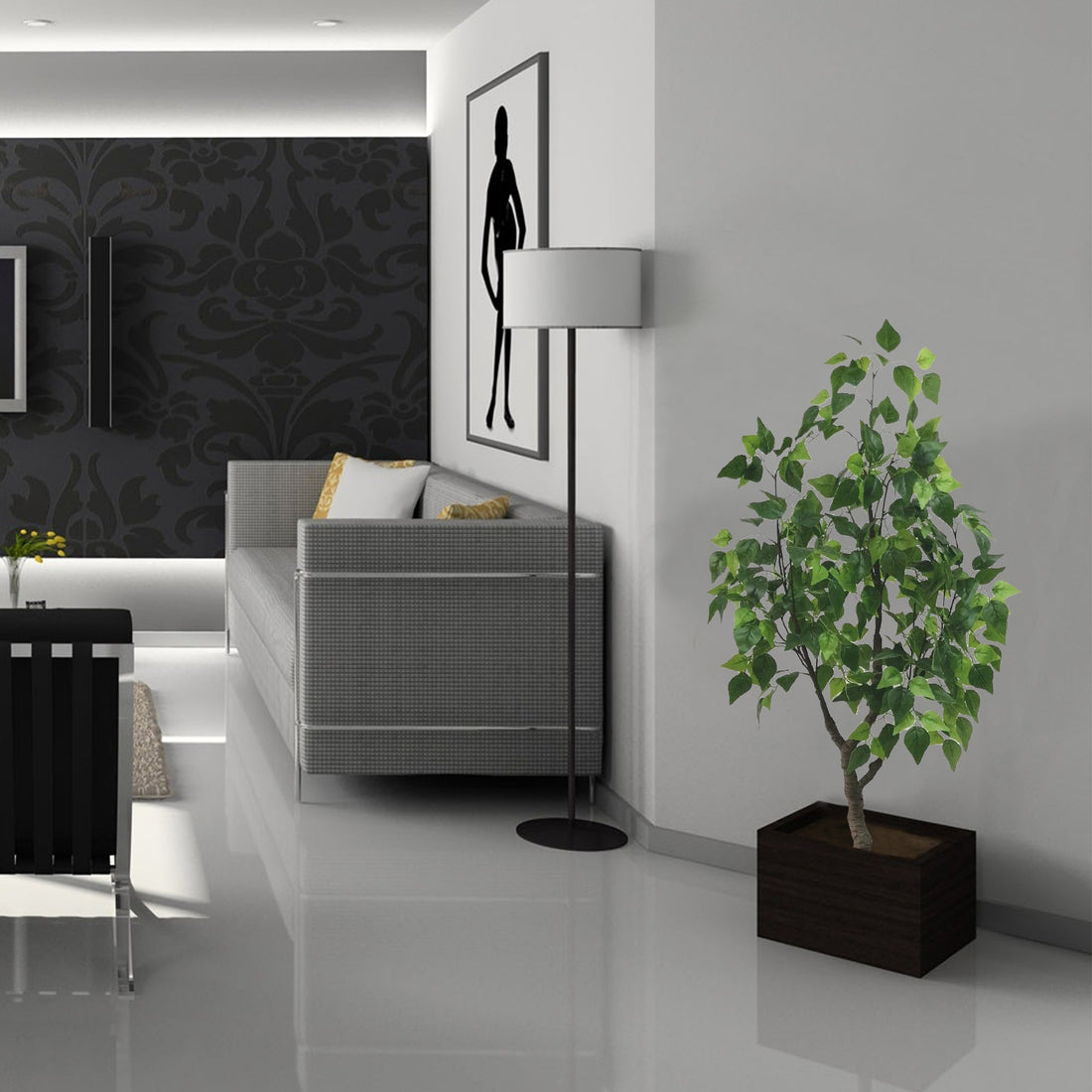 Artificial birch tree (6638760329312)