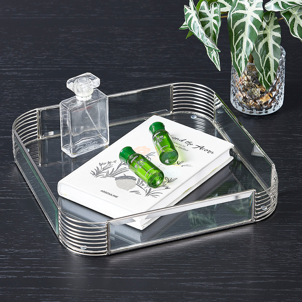 Acrylic Dame Glass Tray LS-Y002