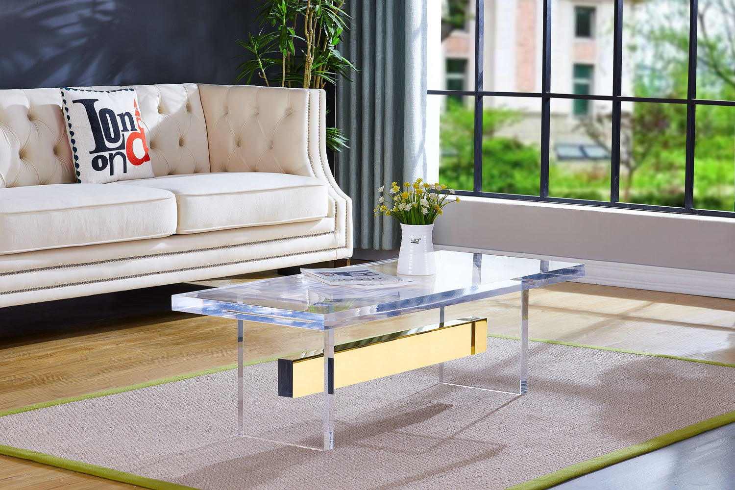 Acrylic coffee table