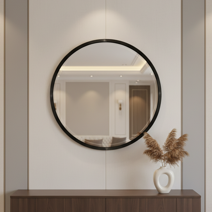 Black Marble Mirror