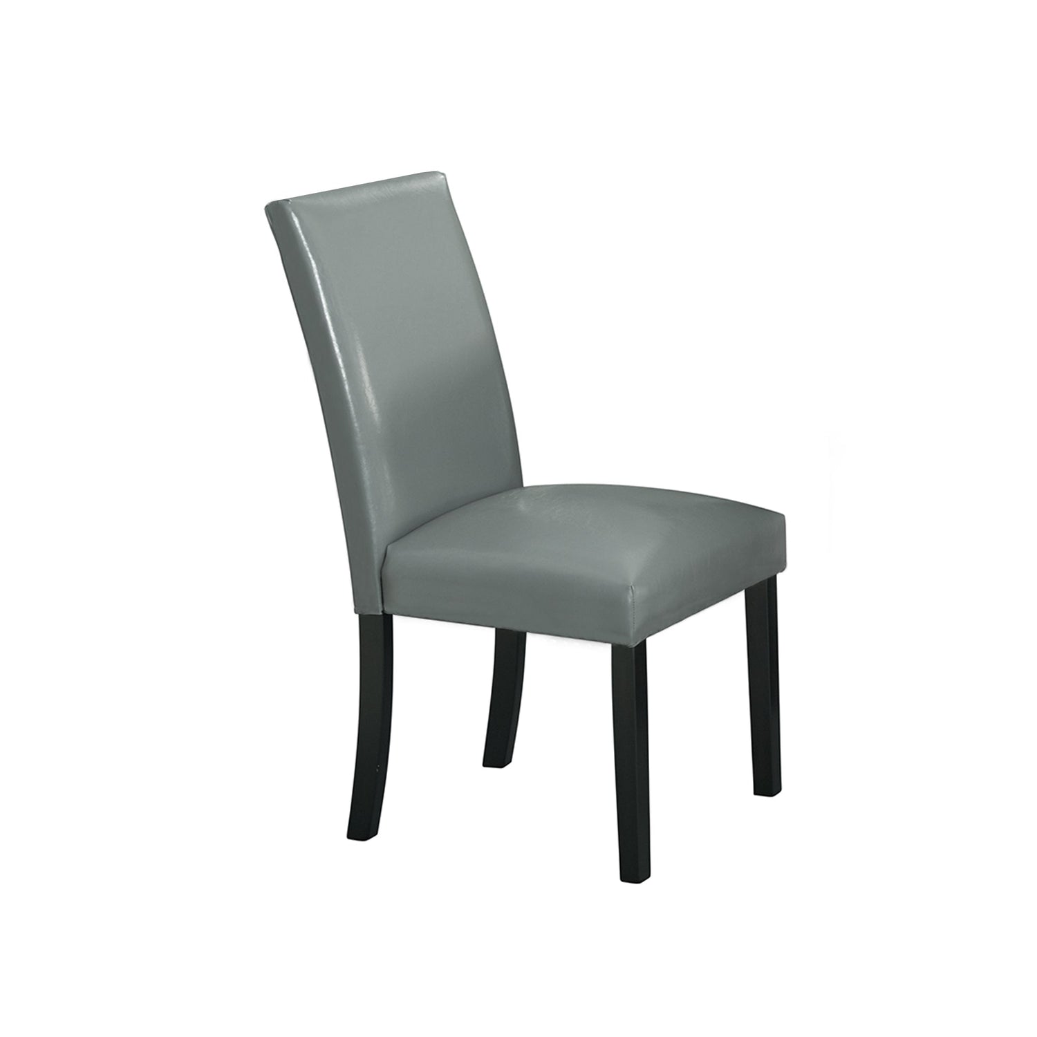 Meridian Side Chair W/Grey PU No Nailhead (2 Per Pack)