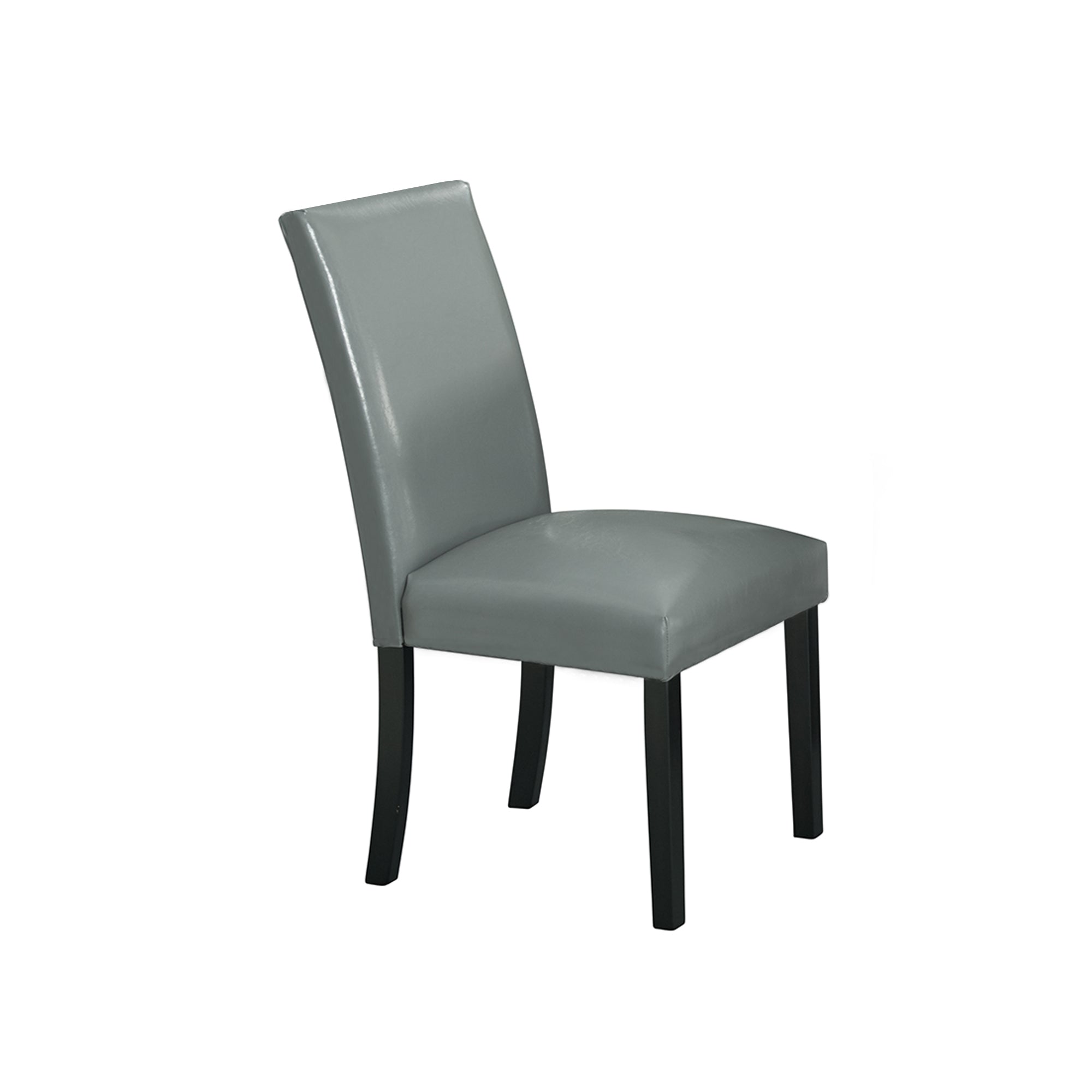 Meridian Side Chair W/Grey PU No Nailhead (2 Per Pack)