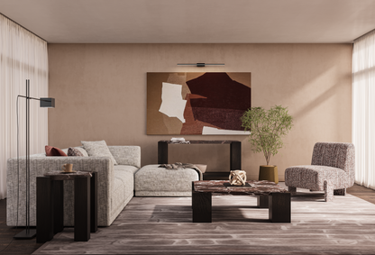 Calla Red Marble Coffee Table