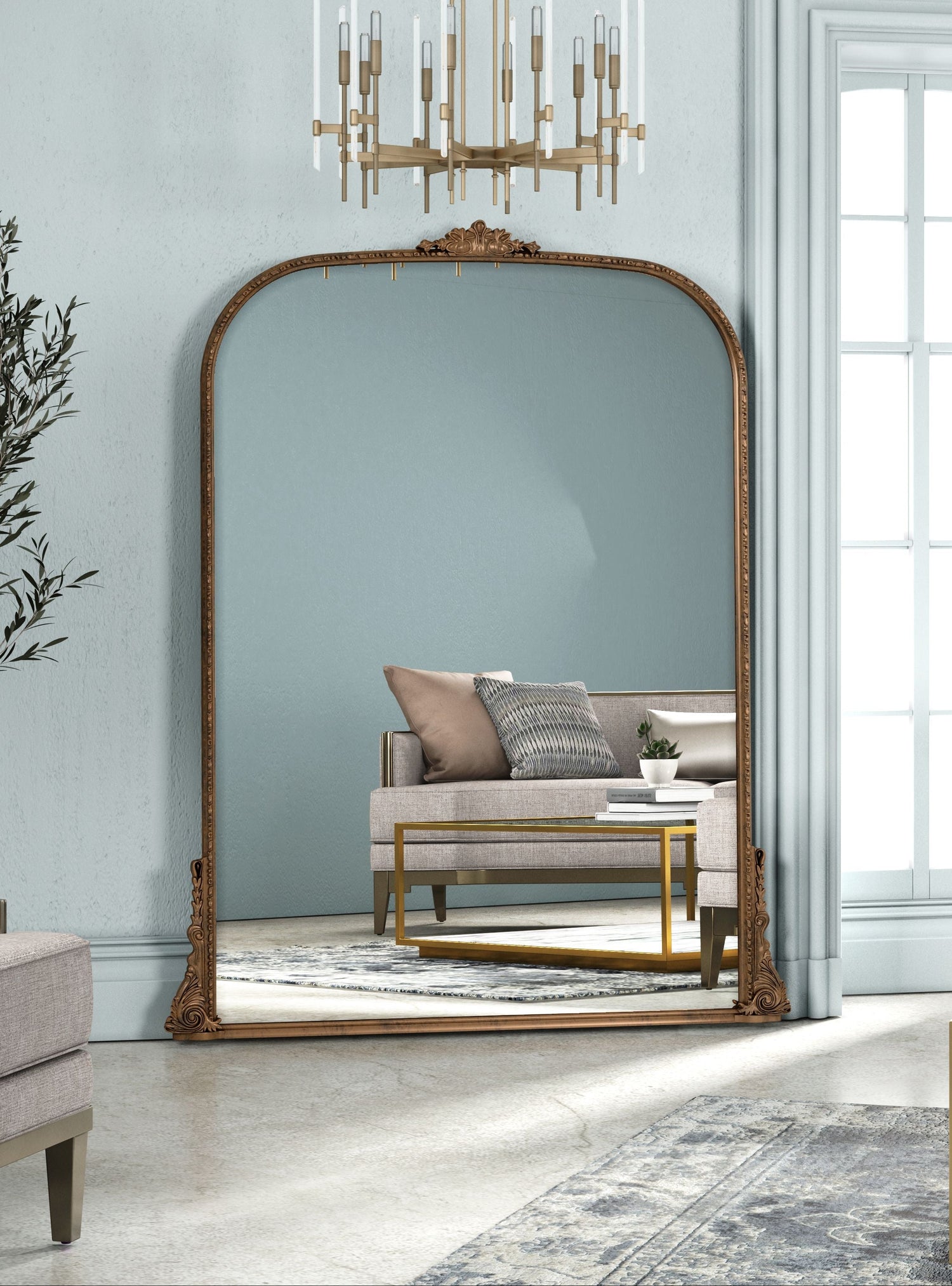 Erised 56" Verdegris Mirror